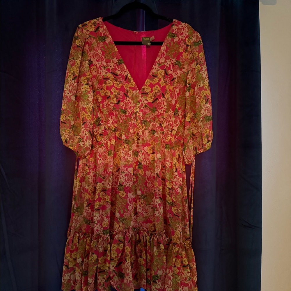Floral V-Neck Dress